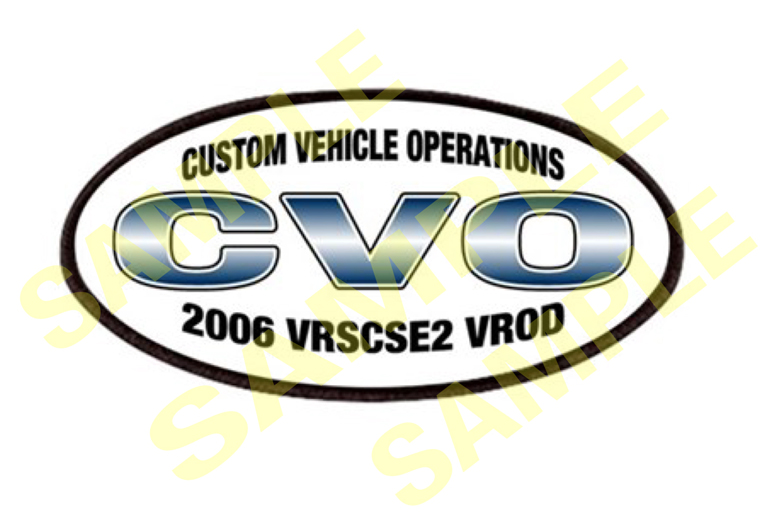 2006 CVO VRSCSE2 VROD Oval Patch