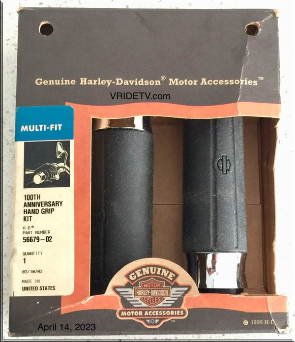 Harley Davidson 100th Anniversary Hand Grips. part number 56679-02