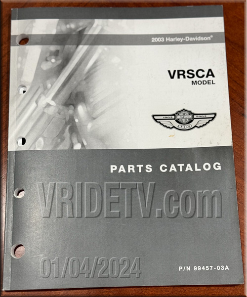 2003 VROD parts catalog 99457-03A