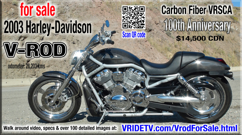 Custom vrod for sale with qr code