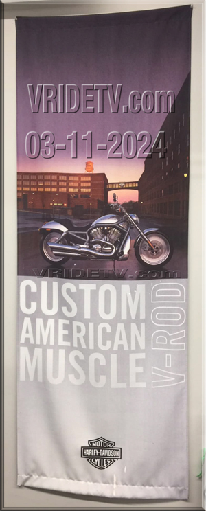 Harley-Davidson VROD dealership banner