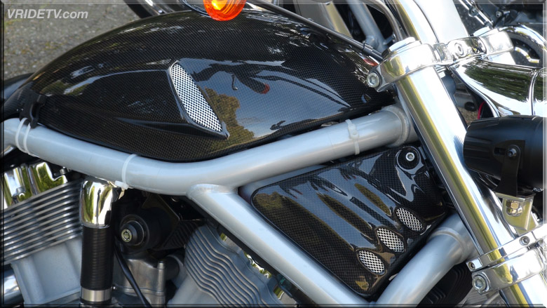 Carbon fiber motorcycle parts