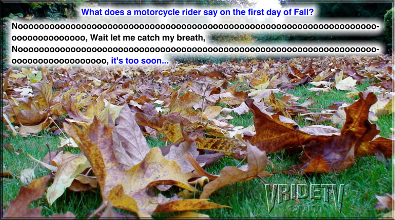 fall motorcycle riding