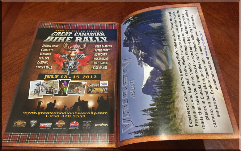 great canadian bike rally brochure