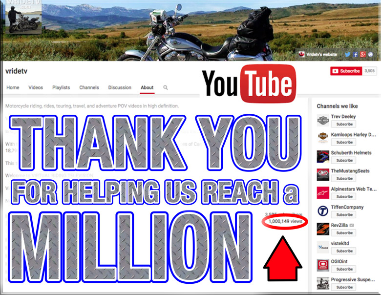 million youtube views