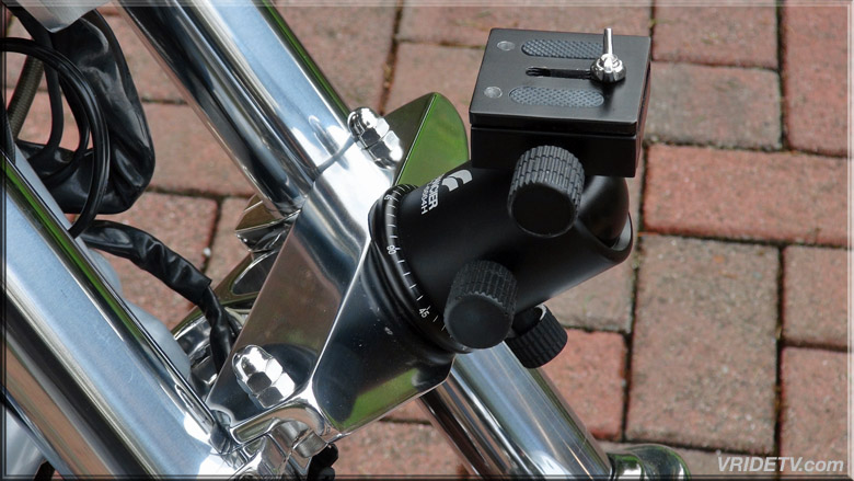 front camera mount for motorcycles