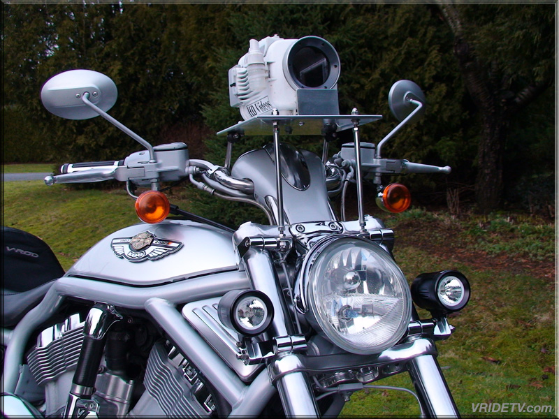 Motorcycle camera mount for high definition video