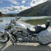 Touring VROD at Green Lake in the South Okanagan, British Columbia Canada.