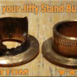 A friendly reminder to all Vrod owners: Check your jiffy stand (kickstand) bushings, the bottom always wears out before the top. It only takes a few minutes to look and only a few bucks if they need to be replaced. 2003 VRSCA pn: 53158-98