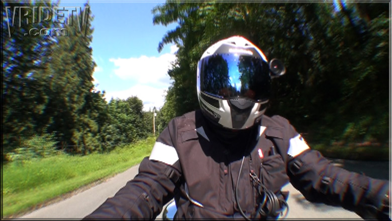 Motorcycle rider selfie