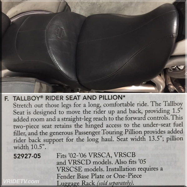 VROD TALLBOY SEAT