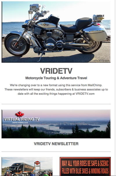 Motorcycle travel newsletter