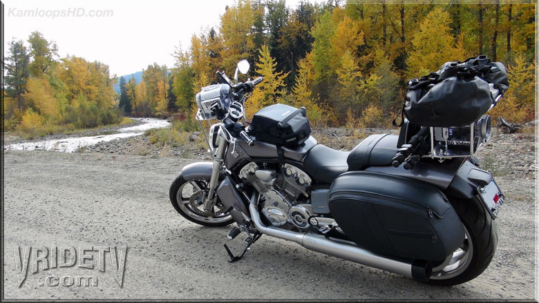 motorcycle riding in the fall