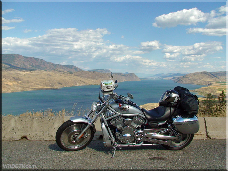 v rod at Kamloops Lake, British Columbia Canada. vridetv.com 