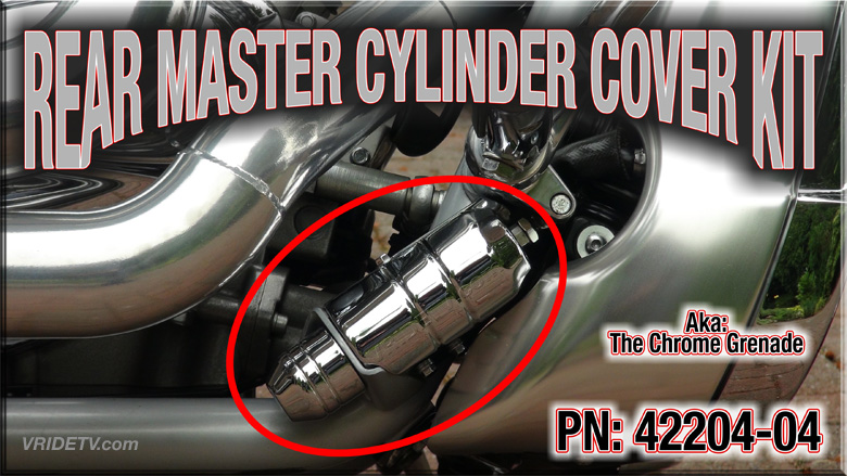 vrod rear master cylinder chrome cover kit 42204-04