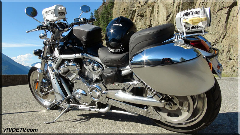 VRod Harley Davidson camera bike. Touring, travel, rides, rally, adventure videos